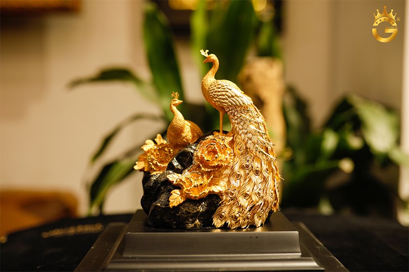 Đôi Chim Uyên Ương Mạ Vàng 24k – Biểu Tượng Tình Yêu Vĩnh Cửu và Quà Tặng Sang Trọng