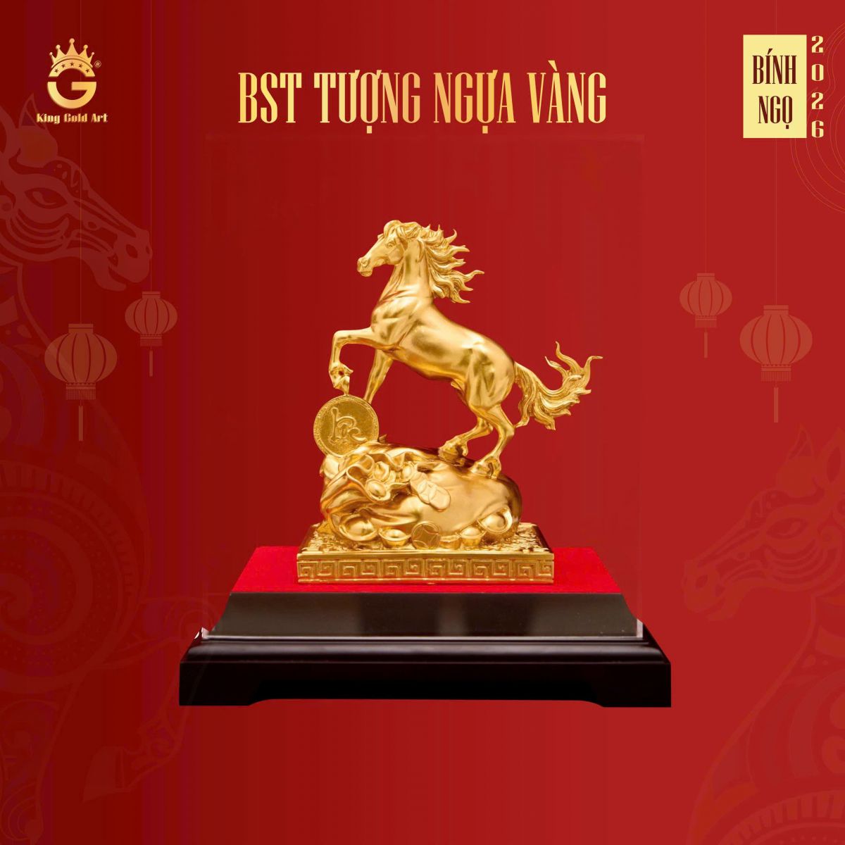 Tượng Ngựa Nhất Mã Phi Thiên Phú Quý 