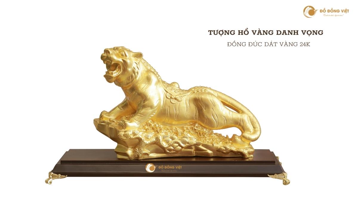 Tượng hổ vàng danh vọng- quà tặng cao cấp cho Tết Nhâm Dần 2022