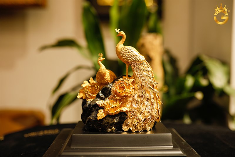 Bật mí địa chỉ mua tượng đôi chim uyên ương mạ vàng cao cấp tại Quảng Ninh