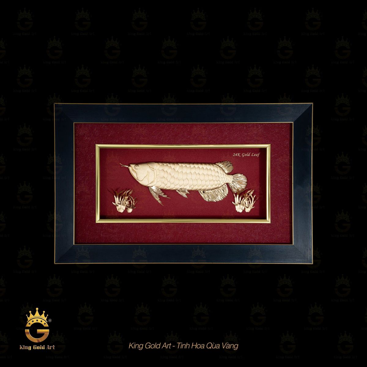 Tranh phong thủy: Cá Rồng Vàng
