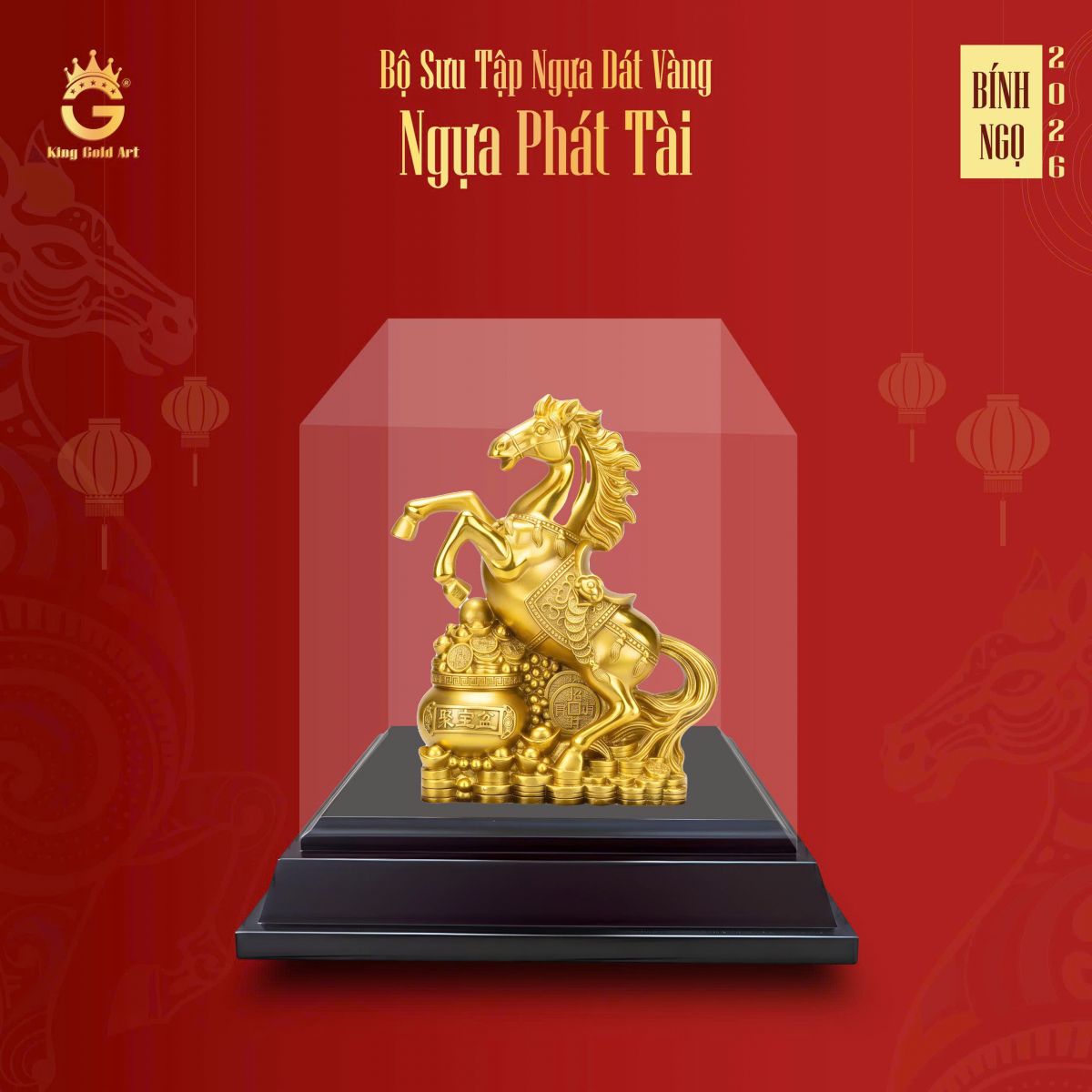 Quà Tết 2026 - Tượng Ngựa Phát Tài 